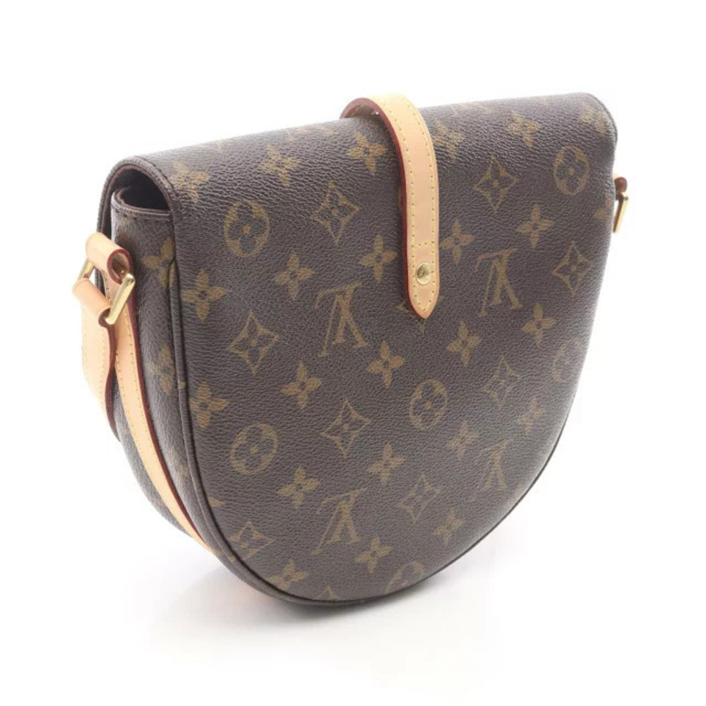 Louis Vuitton Brown Chantilly Shoulder Leather Canvas Bag Monogram